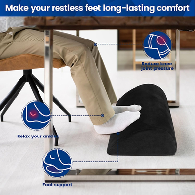 Foot Rest for Under Desk with Soft Foam and Washable Removable Cover