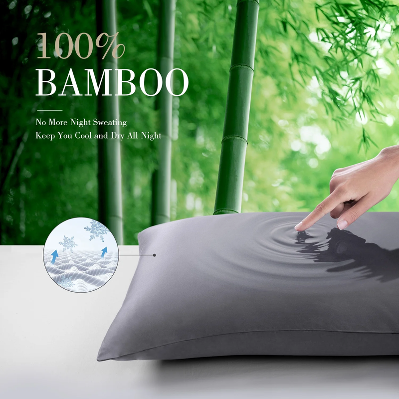 Bamboo Cooling Pillowcases Set of 2 Pack