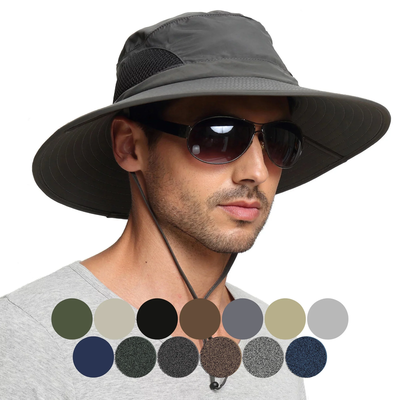 Unisex Wide Brim Bucket Boonie Hat