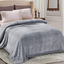 Soft Velvet Lightweight Bedspread - Plush Fluffy Coverlet Chevron Design