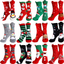 12 Pairs Christmas Socks - Fun Colorful Holiday Socks