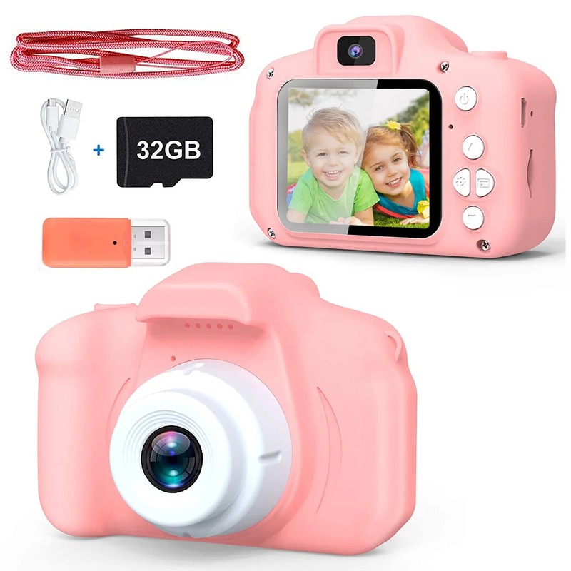 Kids Digital Camera 1080P HD 20MP with 32GB SD Card