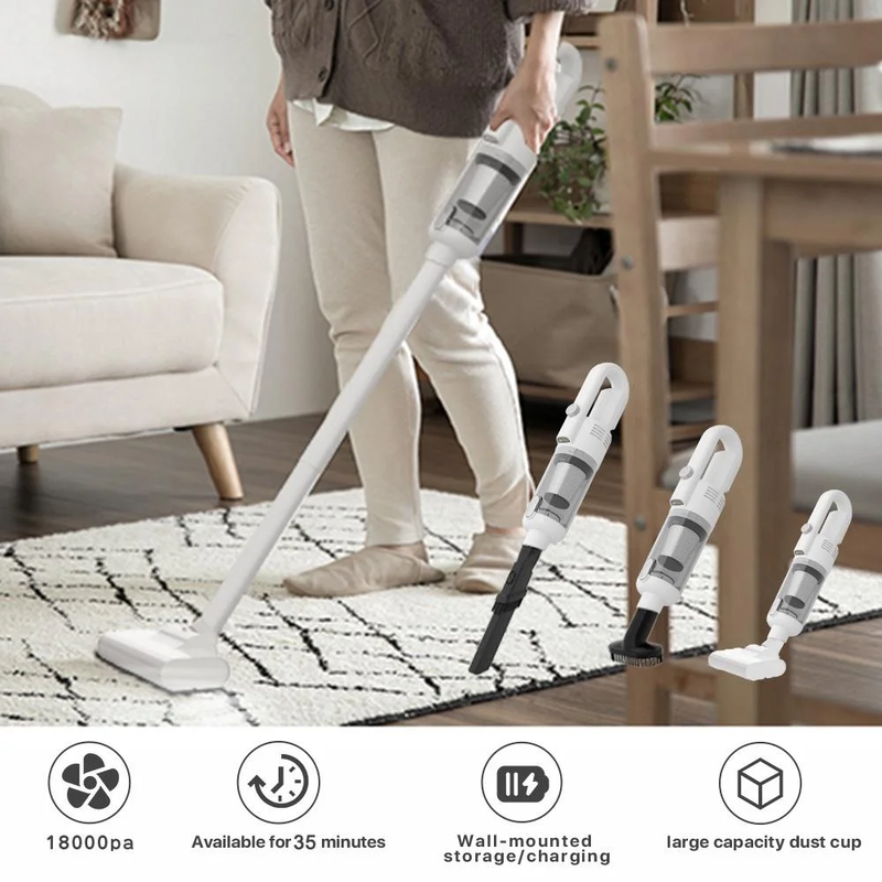 5 in 1 Cordless Vacuum Cleaner Ultra Lightweight 35 Mins Runtime - 18Kpa