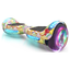 LED Light Self Balancing Wheel Electric Scooter - Wheeled Hover Board with Bluetooth Speaker 