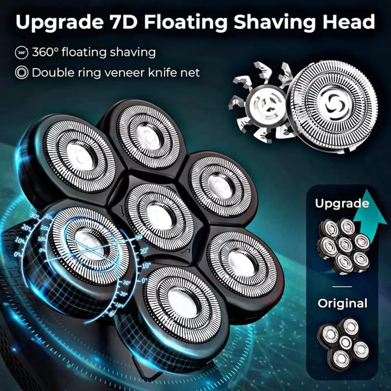 7D Head Shaver & 5-in-1 Grooming Kit