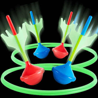 6Pcs Lawn Darts Game Set for Kids and Adults, Glow in the Dark