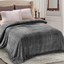 Soft Velvet Lightweight Bedspread - Plush Fluffy Coverlet Chevron Design