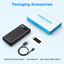 20000Mah Power Bank Portable Fast Charger with Cables