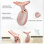 7-in-1 Deplux Face Neck Massager for Daily Skin Care Routine, Portable Facial Massager, Skin Care Tool, Rose Gold