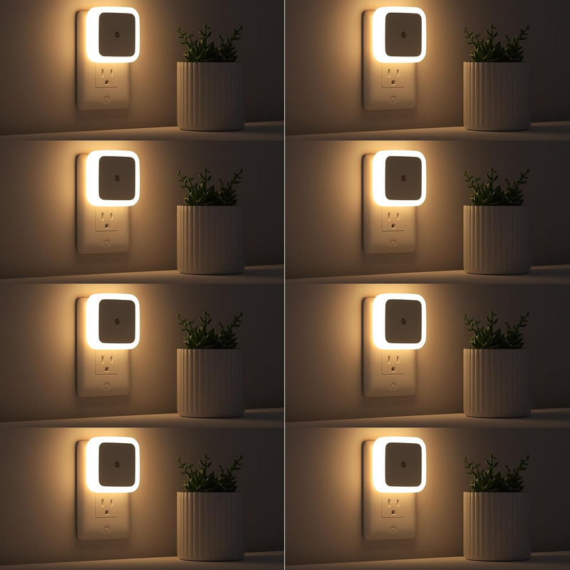 8 Pack Plug in Night Lights, Dusk to Dawn