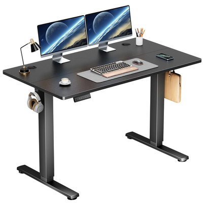 Electric Standing Desk, Height Adjustable with Memory Preset and T-Shaped Metal Brackets