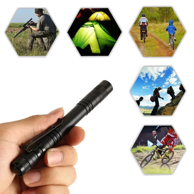 5 Pack LED Pen Lights - Flashlight-Super Bright - 350 Lumens