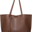 Women S Soft Faux Leather Tote Shoulder Bag from Dreubea, Big Capacity Tassel Handbag