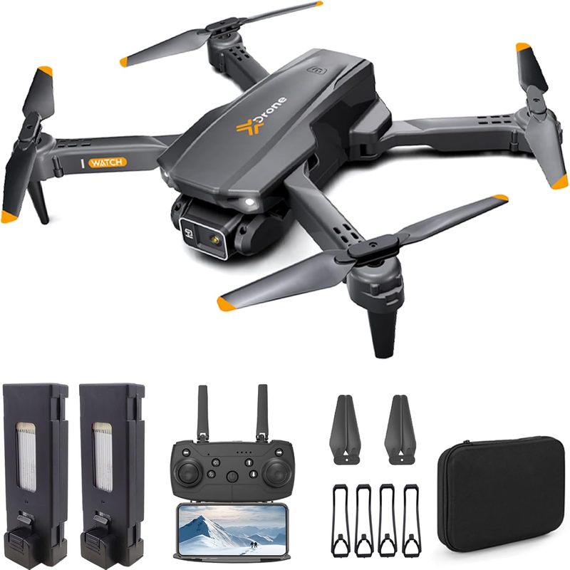 FPV Foldable RC Quadcopter Drone Camera - Electrically Adjustable 1080P HD Camera Drone