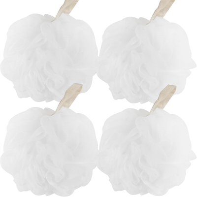 4 Pack of Shower Loofahs Bath Sponges