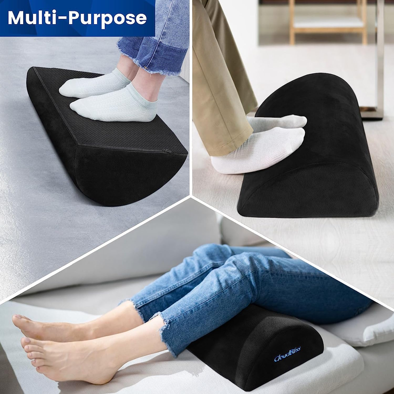 Foot Rest for Under Desk with Soft Foam and Washable Removable Cover