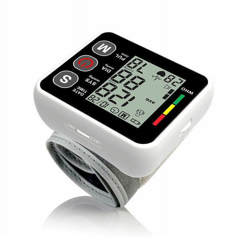 Wrist Blood Pressure Monitor with Large LCD Display