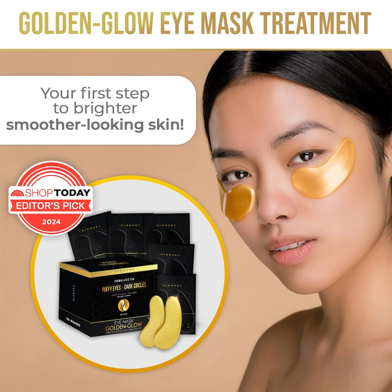  Golden Glow Under Eye Patches - Rejuvenating Treatment for Dark Circles