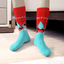 12 Pairs Men's Christmas Socks, Christmas Gifts Holiday Fun Novelty Cotton Socks