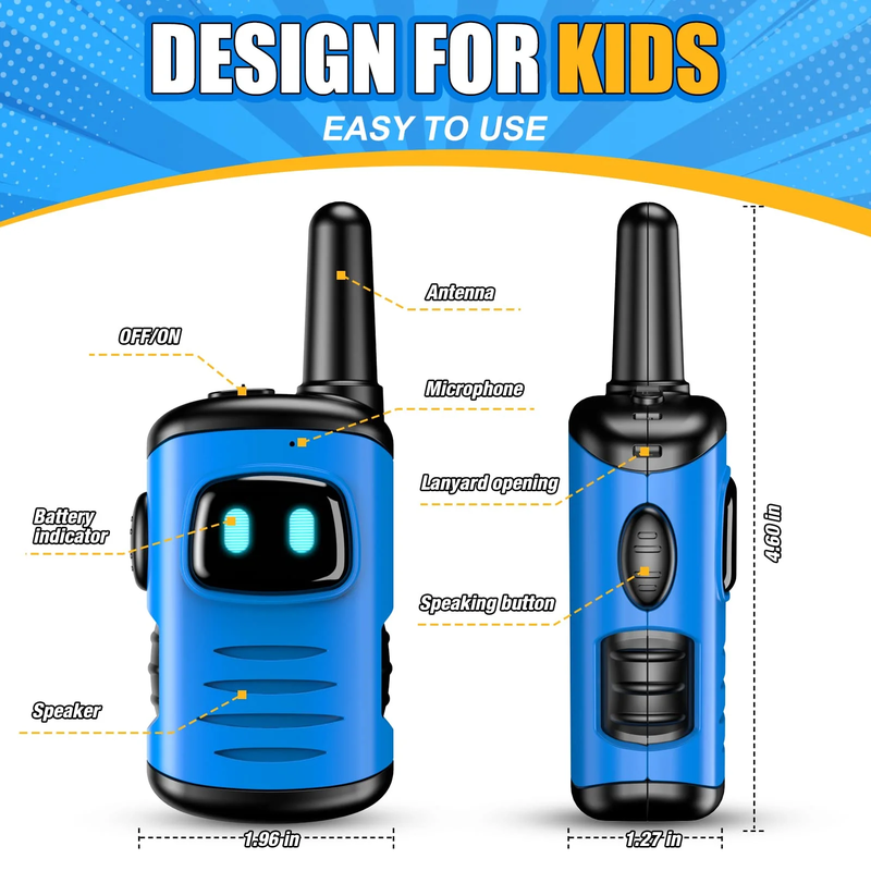 Kids Two-Way Walkie Talkie Radios