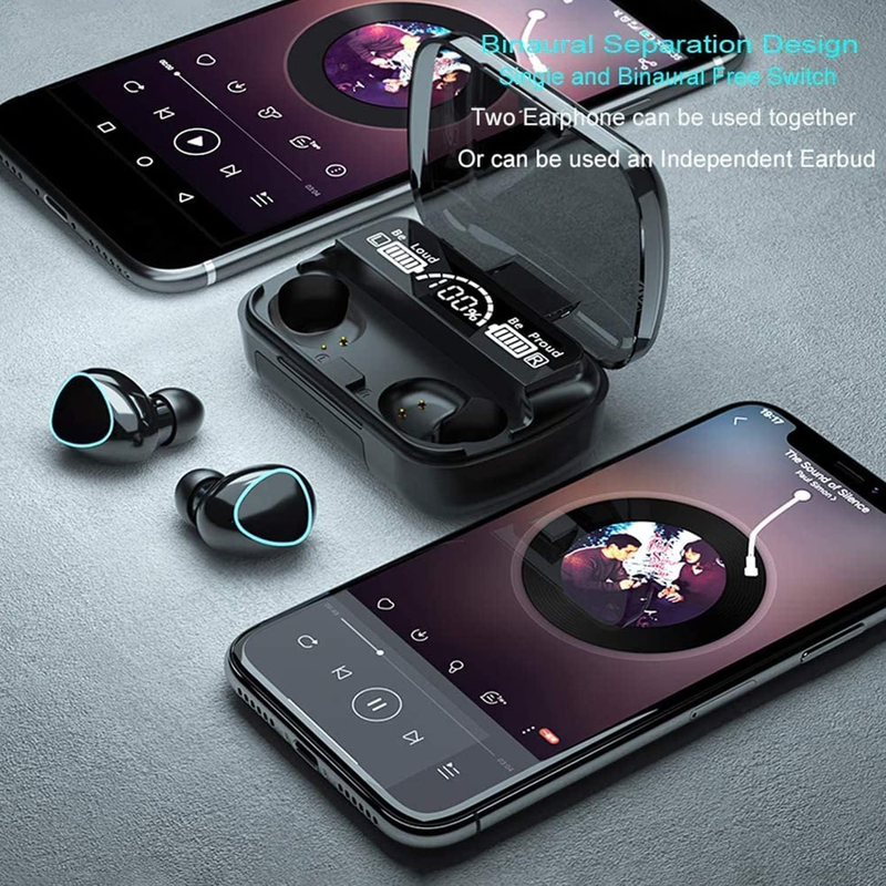 Wireless Earbuds Bluetooth 5.3 Headphones, Long Playing time , Touch Control Noise Reduction Headphones