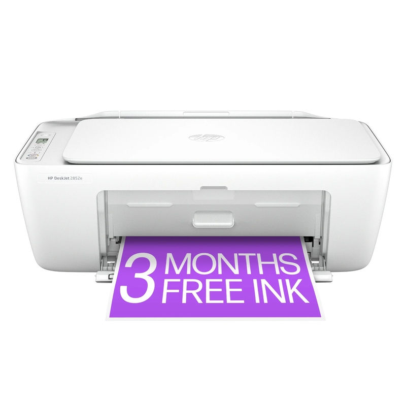 HP Deskjet 2852E Wireless All-In-One Color Inkjet Printer, Scanner, Copier with 3 Months Free Ink