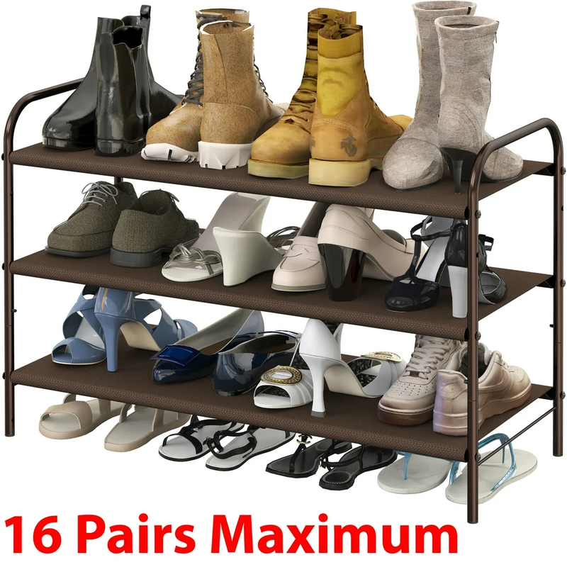 3 or 4 Tier Shoe Rack Storage Organizer 