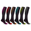 6 Pairs - Copper Compression Socks - Knee High for Running, Athletics, Travel and More