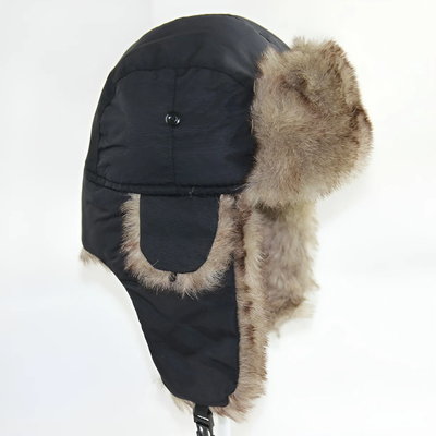 Unisex Faux Fur Hat with Ear Flaps