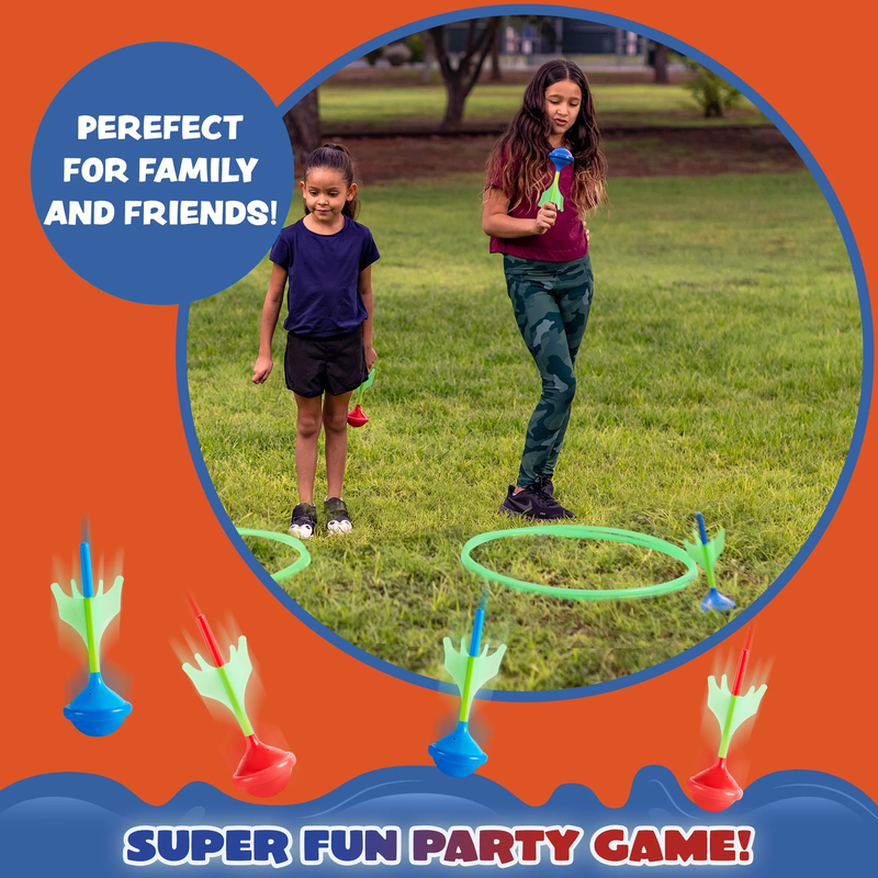 6Pcs Lawn Darts Game Set for Kids and Adults, Glow in the Dark