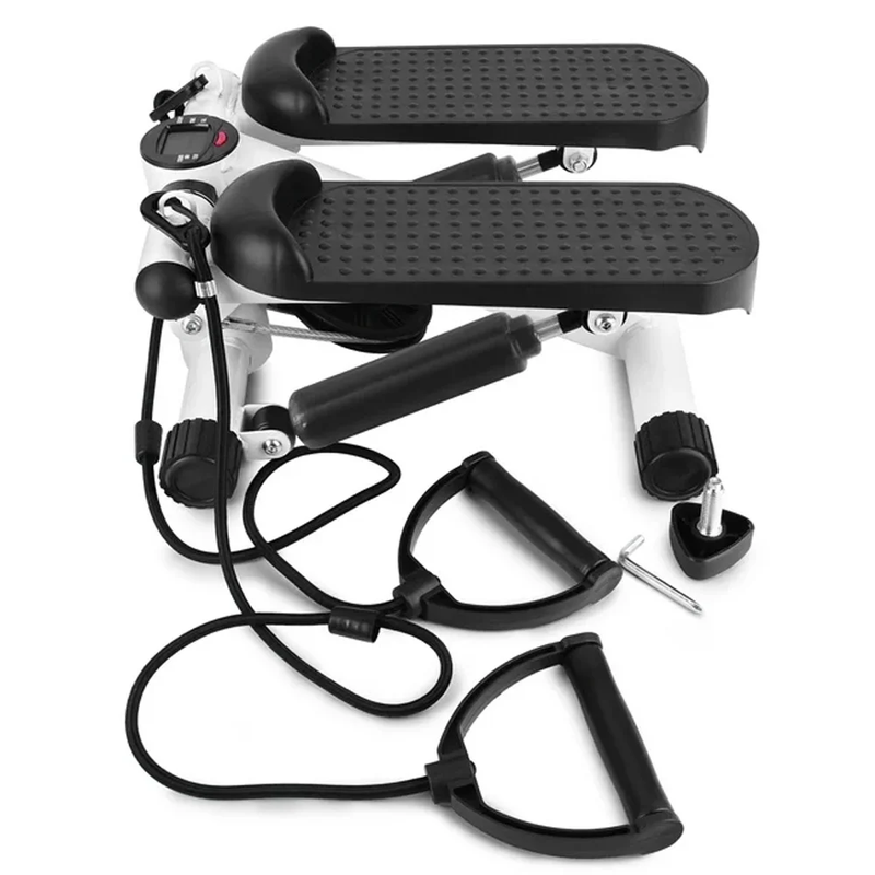 Mini Stair Stepper with Resistance Bands & LCD Monitor