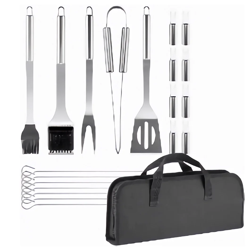 21 Pcs BBQ Set of Grill Tools with Storage Bag 