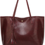 Women S Soft Faux Leather Tote Shoulder Bag from Dreubea, Big Capacity Tassel Handbag