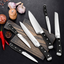 16-Piece High Carbon Stainless Steel Knife Set Includes Block