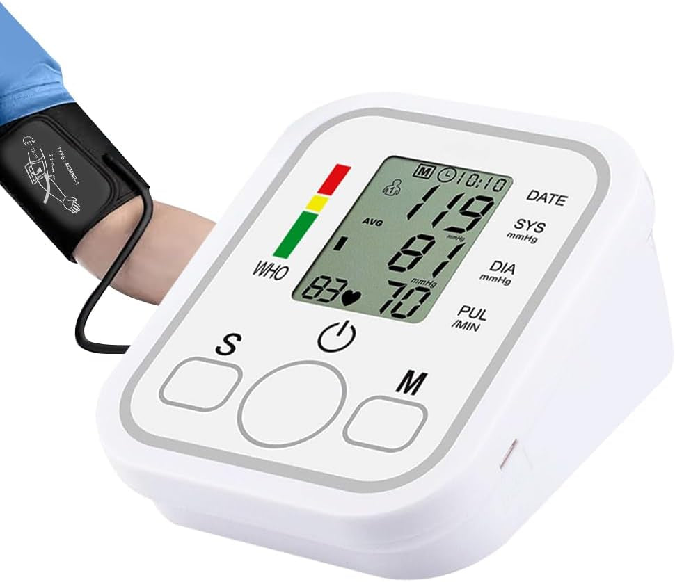 Blood Pressure Monitors for Home Use, Upper Arm Blood Pressure Monitor Large Cuff 2 * 99 Memory,Easy to use/Travel