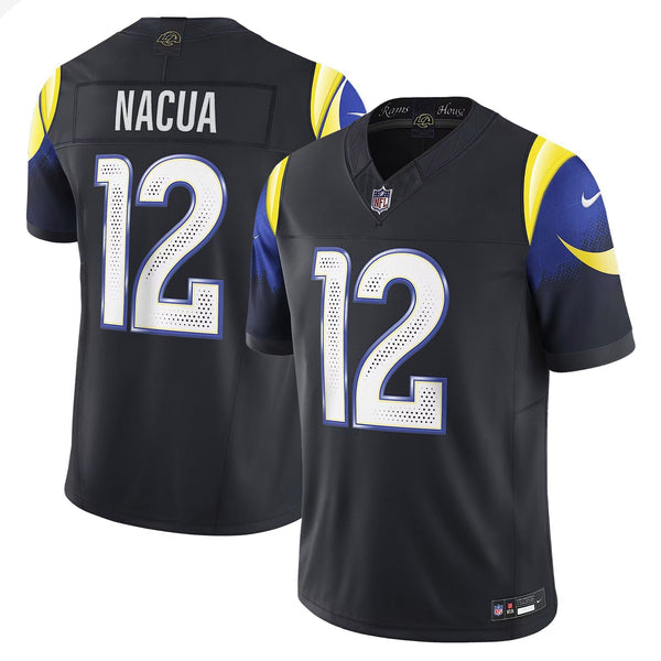 Men's LA Rams Puka Nacua 2025 Rivalries Vapor Limited Jersey