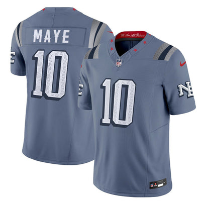 Men's Patriots Drake Maye Nike 2025 Rivalries Collection Jersey