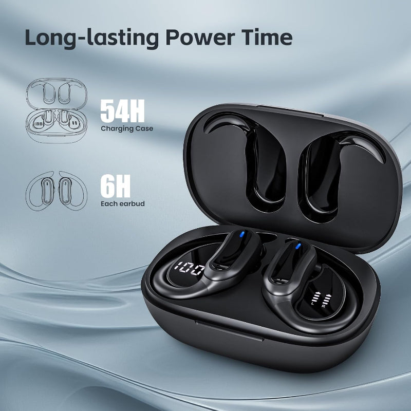 Wireless Earbuds Bluetooth 5.3, Noise-Cancelling Mic, IPX7 Waterproof, Stereo Headset