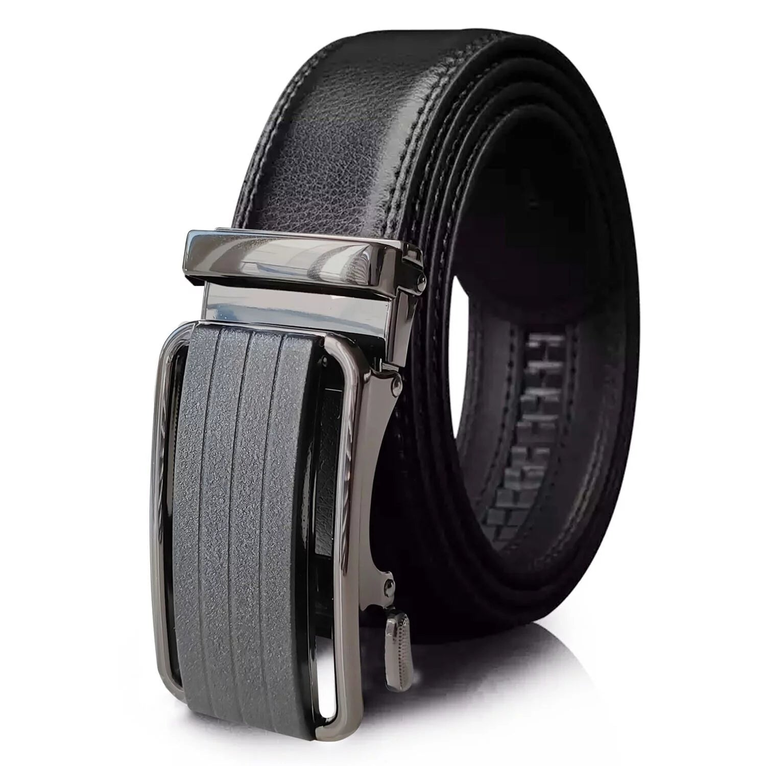 Men's Premium Ratchet Belt Microfiber Leather - Adjustable