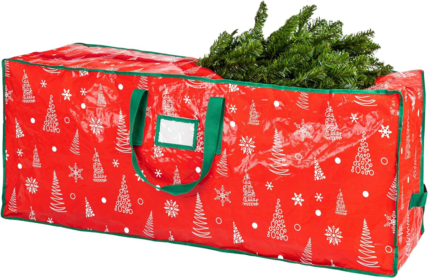 Christmas Tree Storage Bag - Stores Artificial Holiday Trees, Durable Waterproof Material, Zippered Bag, Carry Handles