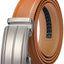 Men's Leather Belt  - Automatic Ratchet Buckle Slide Belt-Trim to Fit with Gift Box