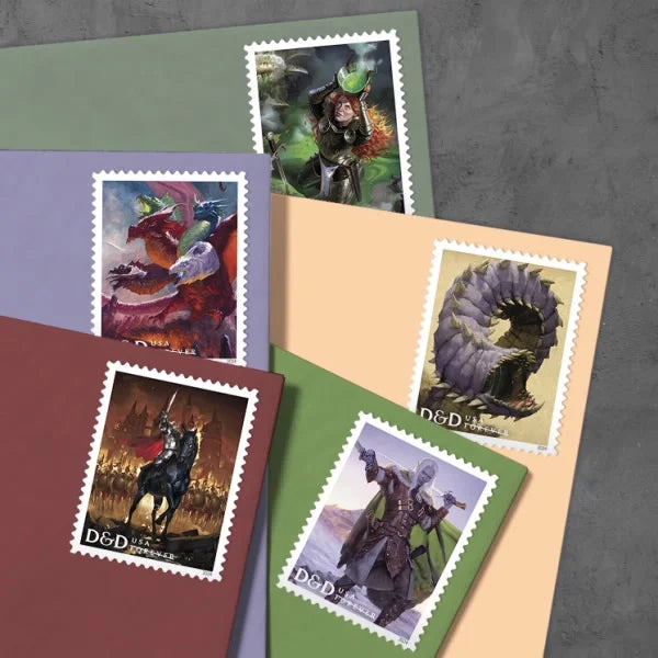 Dungeons & Dragons Forever USPS Postage Stamps - 1 Sheet of 20