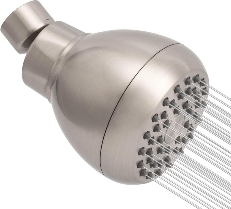 Adjustable Swivel High Pressure 3-Inch Shower Head with Anti-Clog and Anti-Leak