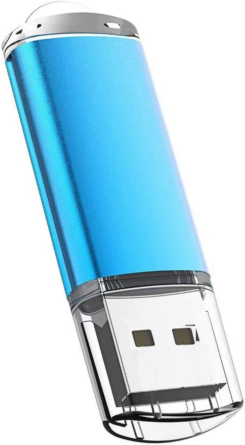  32GB USB Thumb Drive 2.0 High Speed USB Memory Stick Jump Drive Zip Drives Pen Drive,Blue,32 GB