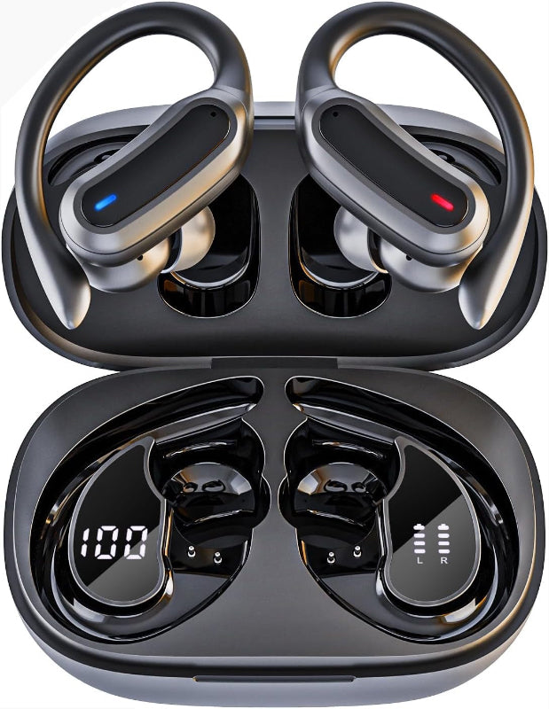 Wireless Earbuds Bluetooth 5.3, Noise-Cancelling Mic, IPX7 Waterproof, Stereo Headset