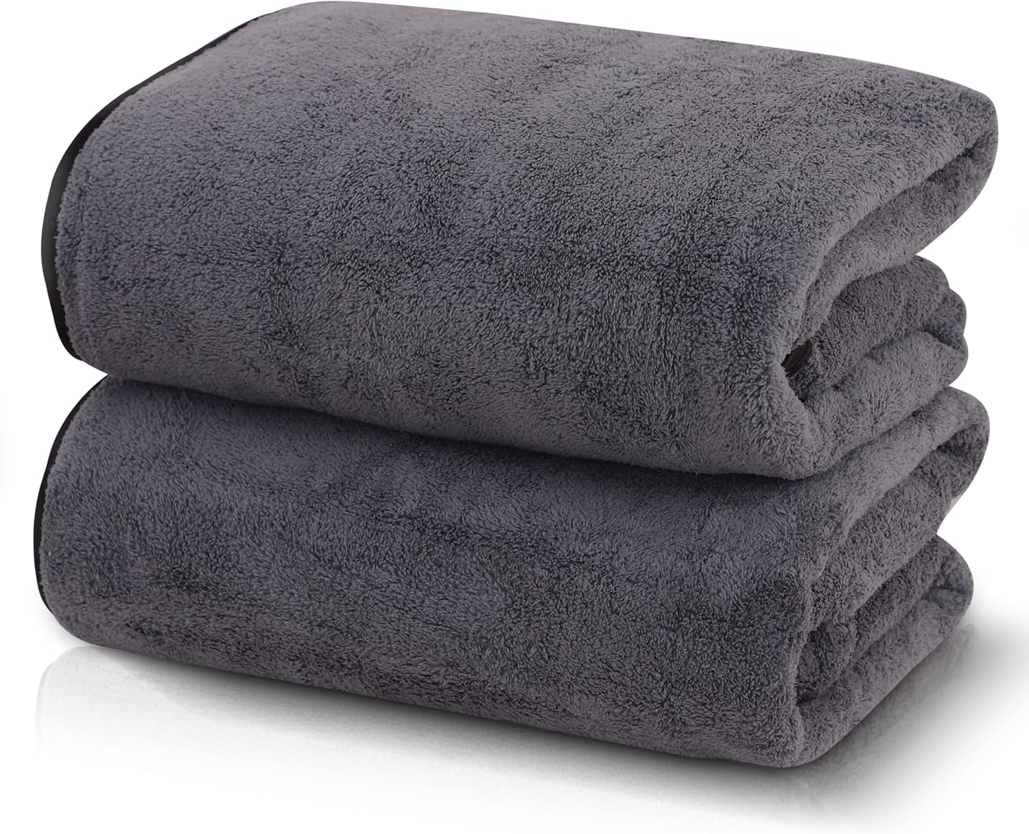 6 Pack Ultra Soft Microfiber Towel Set- 2 Bath Towels, 2 Hand Towels, 2 Washcloths