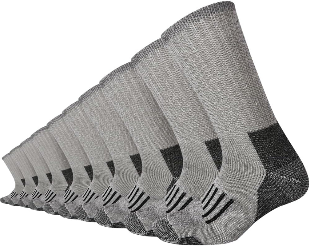 10 Pairs Merino Wool Cushion Crew Socks