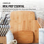 3-Piece Bamboo Wood Kitchen Cutting Board Set