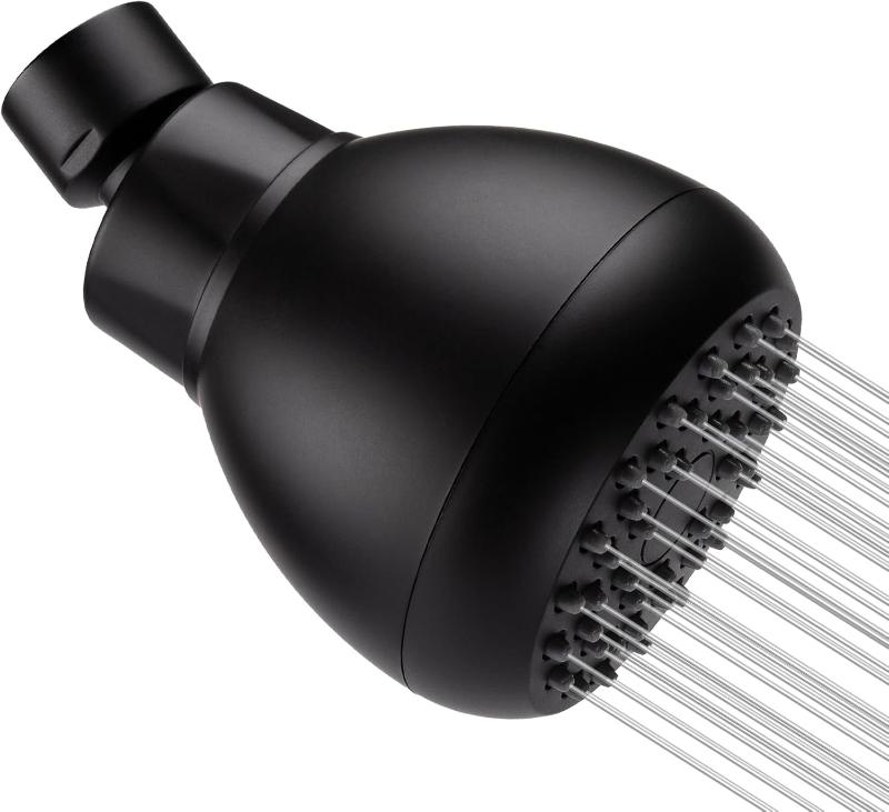 Adjustable Swivel High Pressure 3-Inch Shower Head with Anti-Clog and Anti-Leak