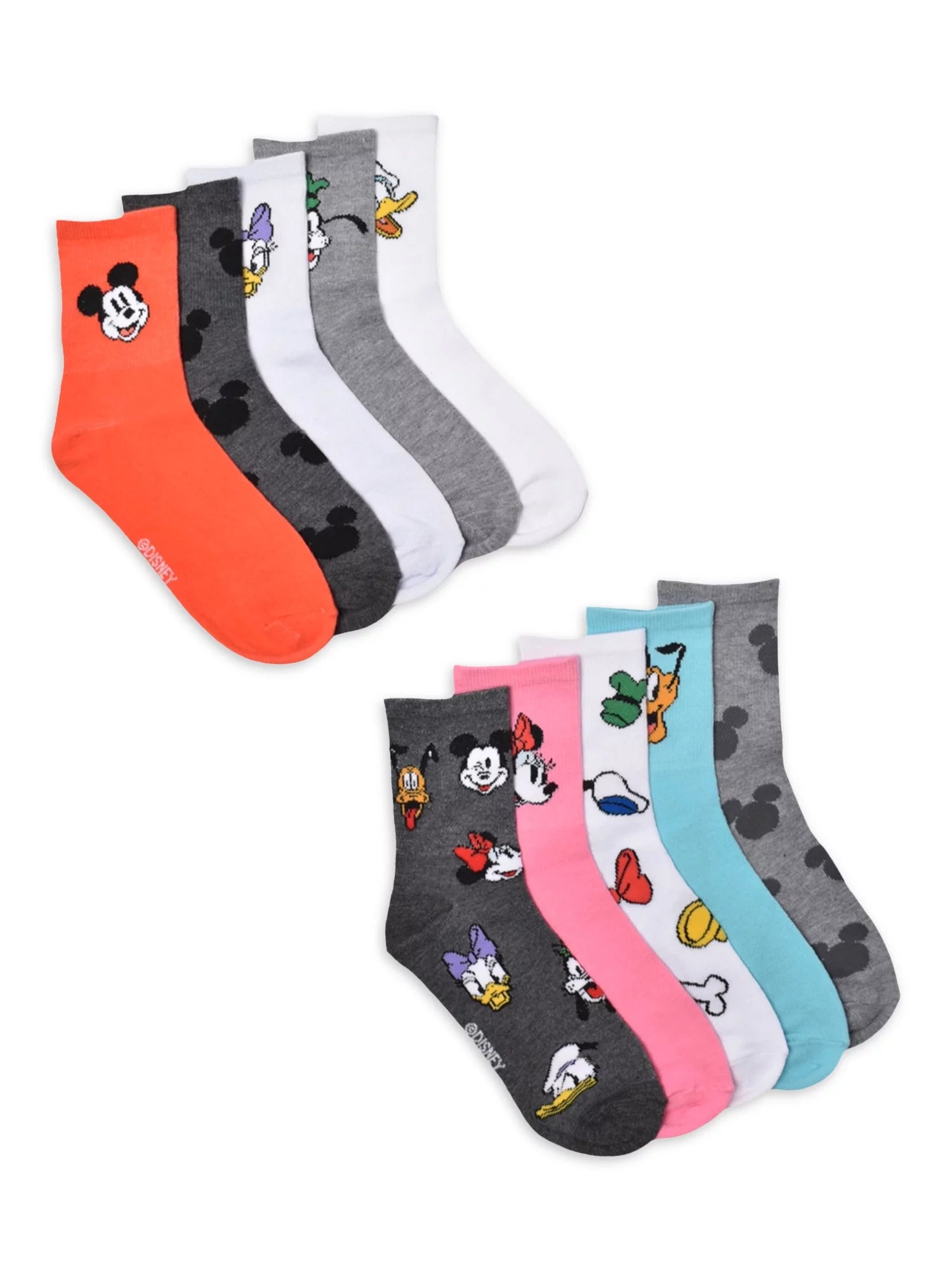 Women's 10 Pack Care Bears Graphic Crew Socks